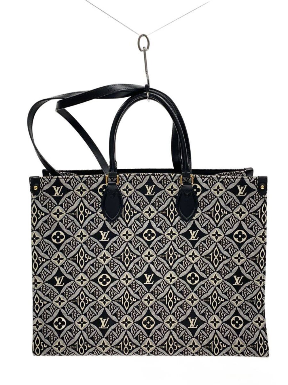 Louis Vuitton OnTheGo Handbag Black All over